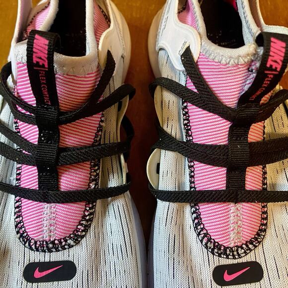 Nike Flex Women’s 10 Contact 3 Running Shoes Sneakers Gray Pink - Picture 8 of 8